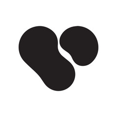 Jelly Bean Silhouette Vector icon illustration sign symbol