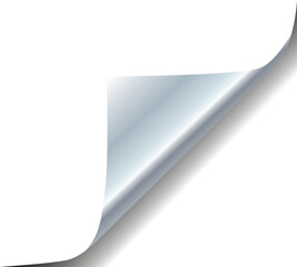 Silver Paper Fliped Decorative