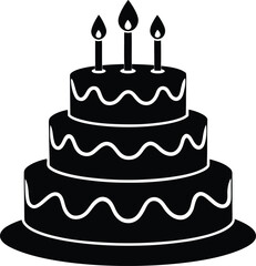 birthday cake vector illustration