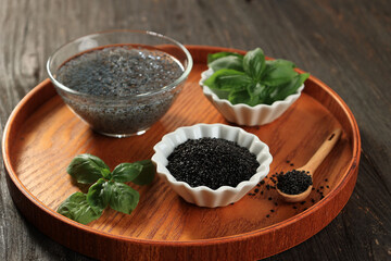 Basil Seeds or Selasih.