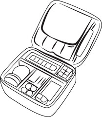 Makeup Pouch coloring page