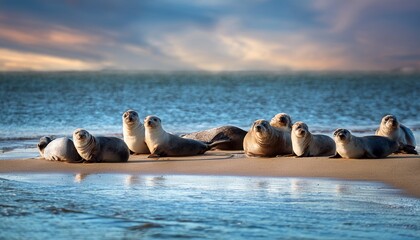 seals on the beach