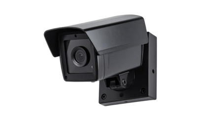 Black security camera surveillance device outdoor camera monitoring equipment protective housing
