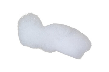 soap foam on white background
