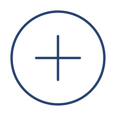 Add icon flat illustration outline logo