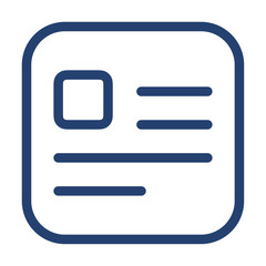 Document layout left icon flat illustration outline logo