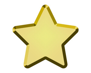 Obraz premium 3d golden star icon