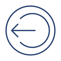 Sign out icon flat illustration outline logo