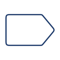 Tag icon flat illustration outline logo