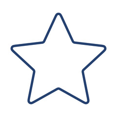 Obraz premium Star icon flat illustration outline logo