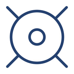 Target icon flat illustration outline logo