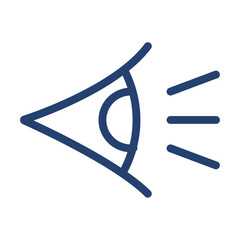 View icon flat illustration outline logo