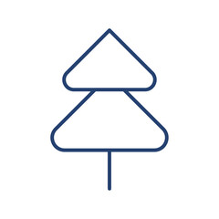 Tree icon flat illustration outline logo