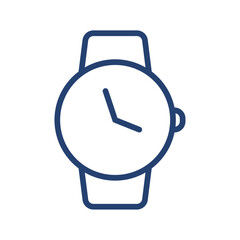 Wrist watch icon flat illustration outline logo