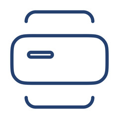 Widget icon flat illustration outline logo