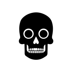 Fototapeta premium vector skeleton face icon