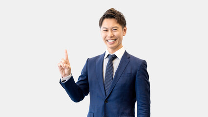 笑顔の男性ビジネスマン