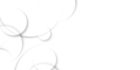 Abstract background with circle white abstract geometric background with soft light white paper circles in design. Abstract background in white and gray shadows. abstract geometric background Template