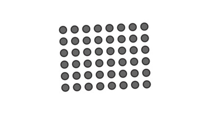 Dot Matrix Display Module electronic component – Stock Image