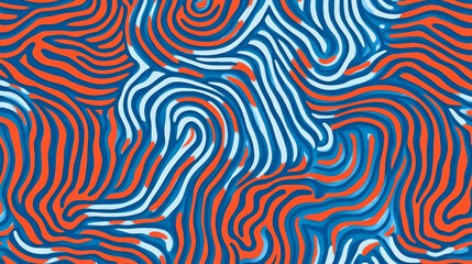  abstract background with flowing lines in blue and orange tones