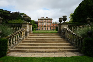 Newby Hall and Gardens, North Yorkshire, England – July 15 2023: Grand Staircase Leading to...