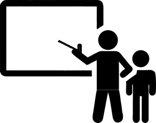 Man and woman, business man with blank board holding a new strategy for their company