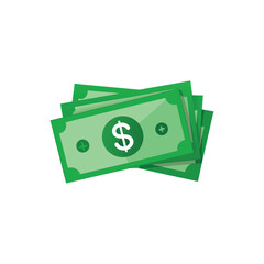 Dollar banknotes isolate 