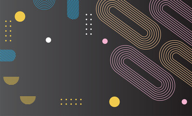 Minimal geometric background. Dynamic shapes composition. Eps10 vector.