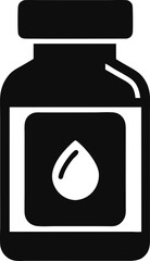 Multivitamin Bottle Icon Vector Illustration