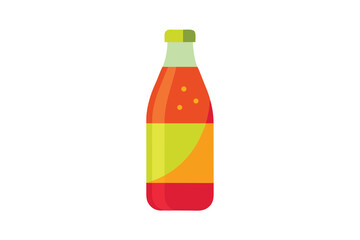 Refreshing Mixed Fruit Soda in Transparent Bottle