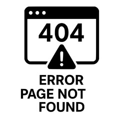 error page not found icon
