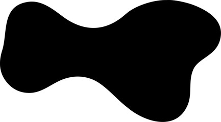 Abstract animal vector illustrations: isolated black cat silhouette, black and white dog, and cartoon fish art on white