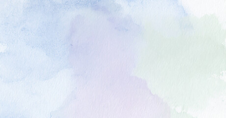 Abstract watercolor art background template. blue and purple white watercolor backdrop empty space for text, banner, presentation or product display graphic design