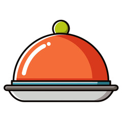 restaurant cloche icon