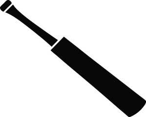 Cricket Bat Silhouette Vector Art, Cricket Bat Silhouette