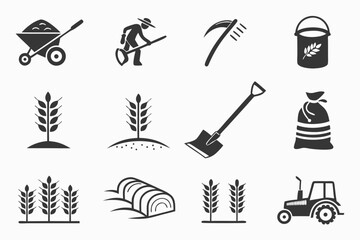 black-icons-for-agriculture glyphs farming