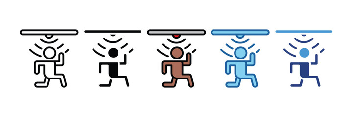 Motion Sensor  Icon Element For Design