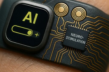 AI Neurostimulation Feedback Macro, Wearable Device Adjusting Brain Therapy