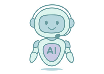 かわいいキャラクターのAIロボット
