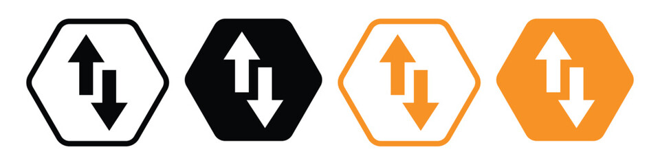 Wireless Signal and Data Technology Icon Set – Editable Vector Line Illustrations for Cloud, Network, and Server Systems, vector illustration.