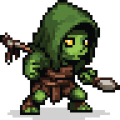 Obraz premium Goblin Pixel Art
