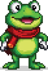 Friendly Frog Pixel Art