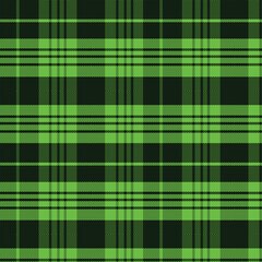 Seamless green plaid pattern. Textile design.