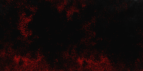 Red color powder explosion isolated on black background. Colorful dust explode. Paint Holi, dust particles splash. Network concept with spray. Futuristic technology element. 3D rendering.