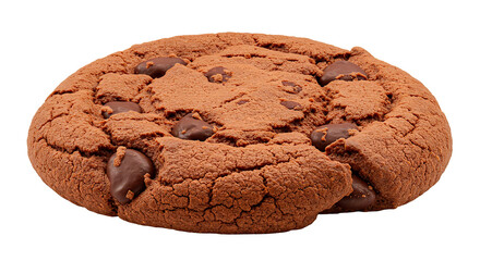 Fototapeta premium A mouthwatering chocolate chip cookie, freshly baked and ready to enjoy.