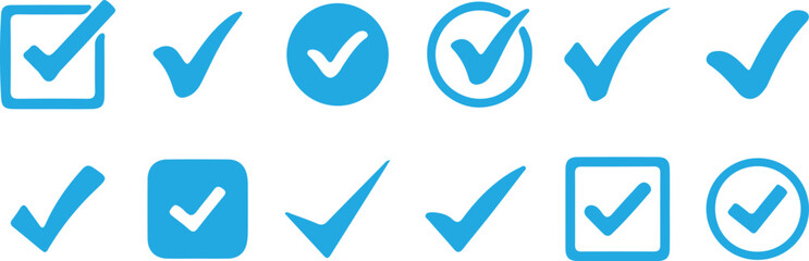 blue ribbon signs vector illustration © Ajimul