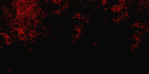 Red color powder explosion isolated on black background. Colorful dust explode. Paint Holi, dust particles splash. Network concept with spray. Futuristic technology element. 3D rendering.