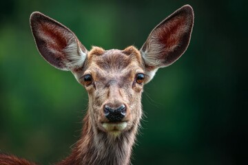 Portrait of a Beautiful Deer A Close-Up View of Wildlife in its Natural Habitat