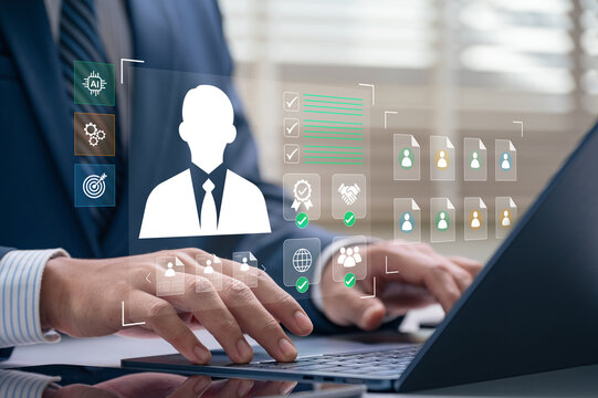 HR recruitment automation system used for candidate screening, resume analysis, profile approval, and job selection to support efficient hiring, leadership growth, and talent management in business