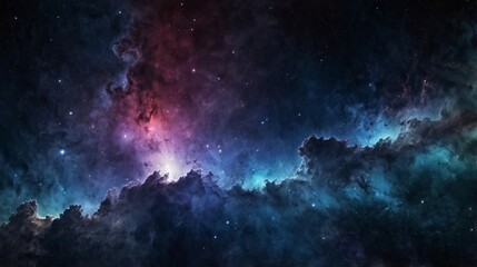 Obraz premium Space nebula and galaxy